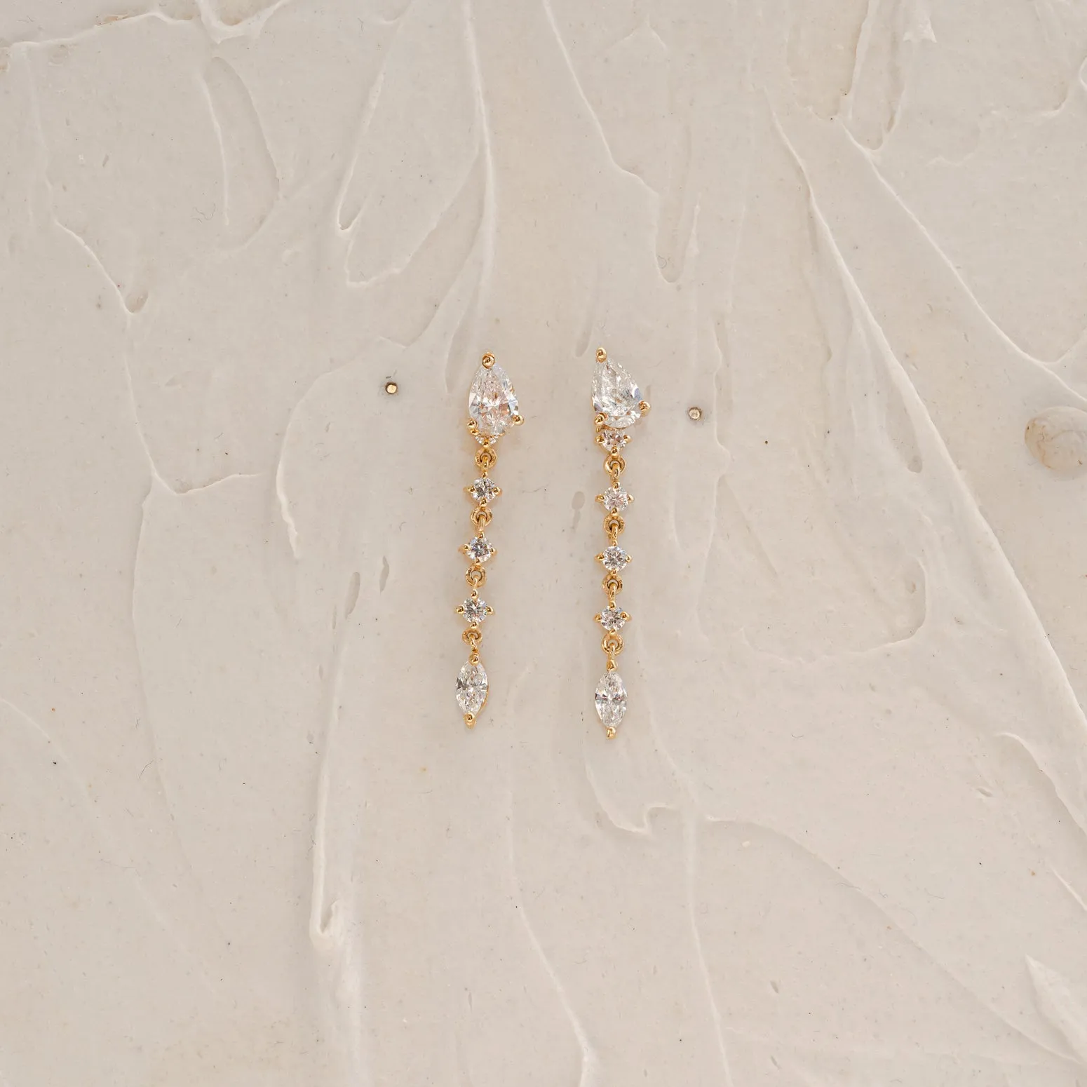 The Evelina | Pear Cut 1.52ct Lab Grown Diamond Earrings sold by Ethica Diamonds product image thumbnail 5