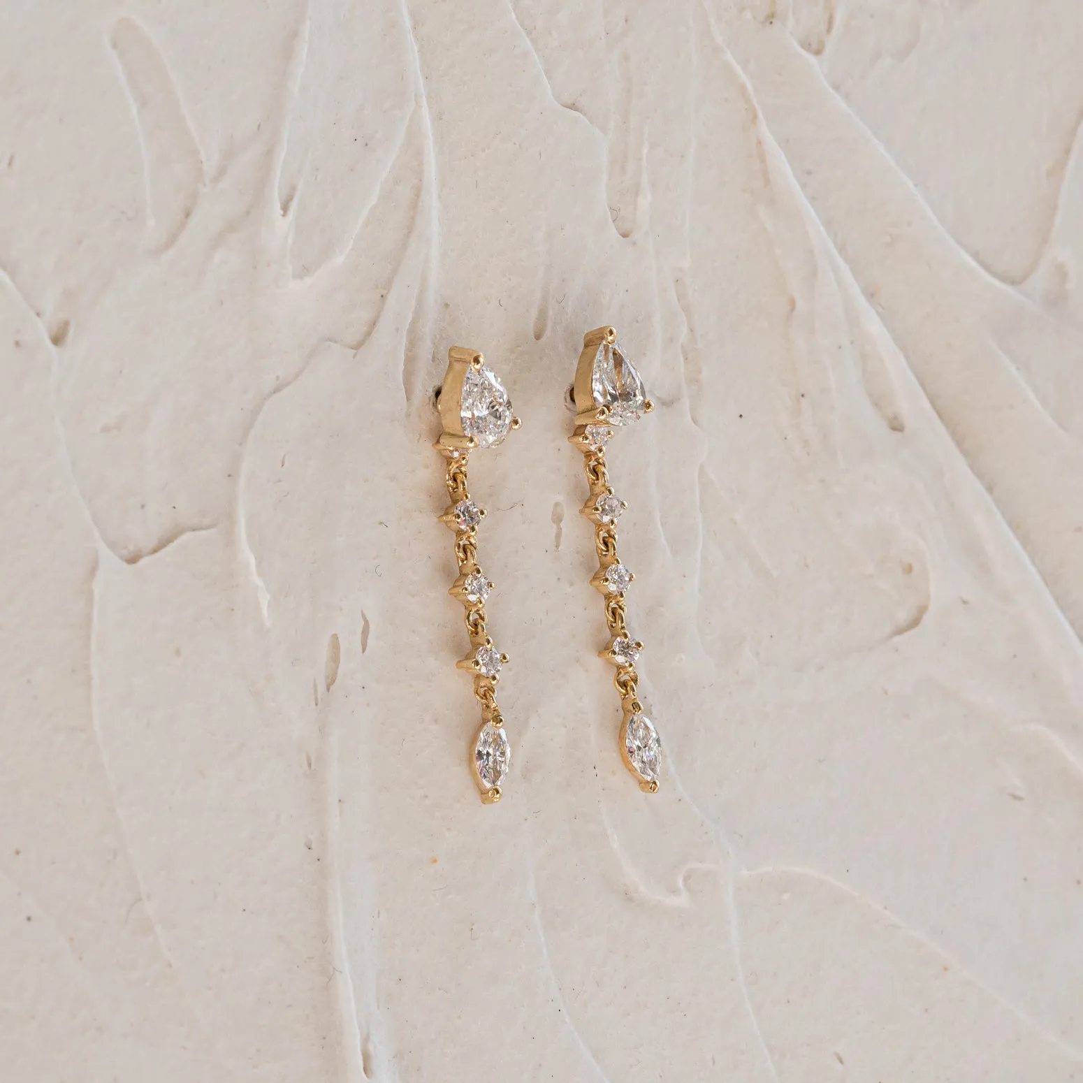 The Evelina | Pear Cut 1.52ct Lab Grown Diamond Earrings sold by Ethica Diamonds product image thumbnail 4