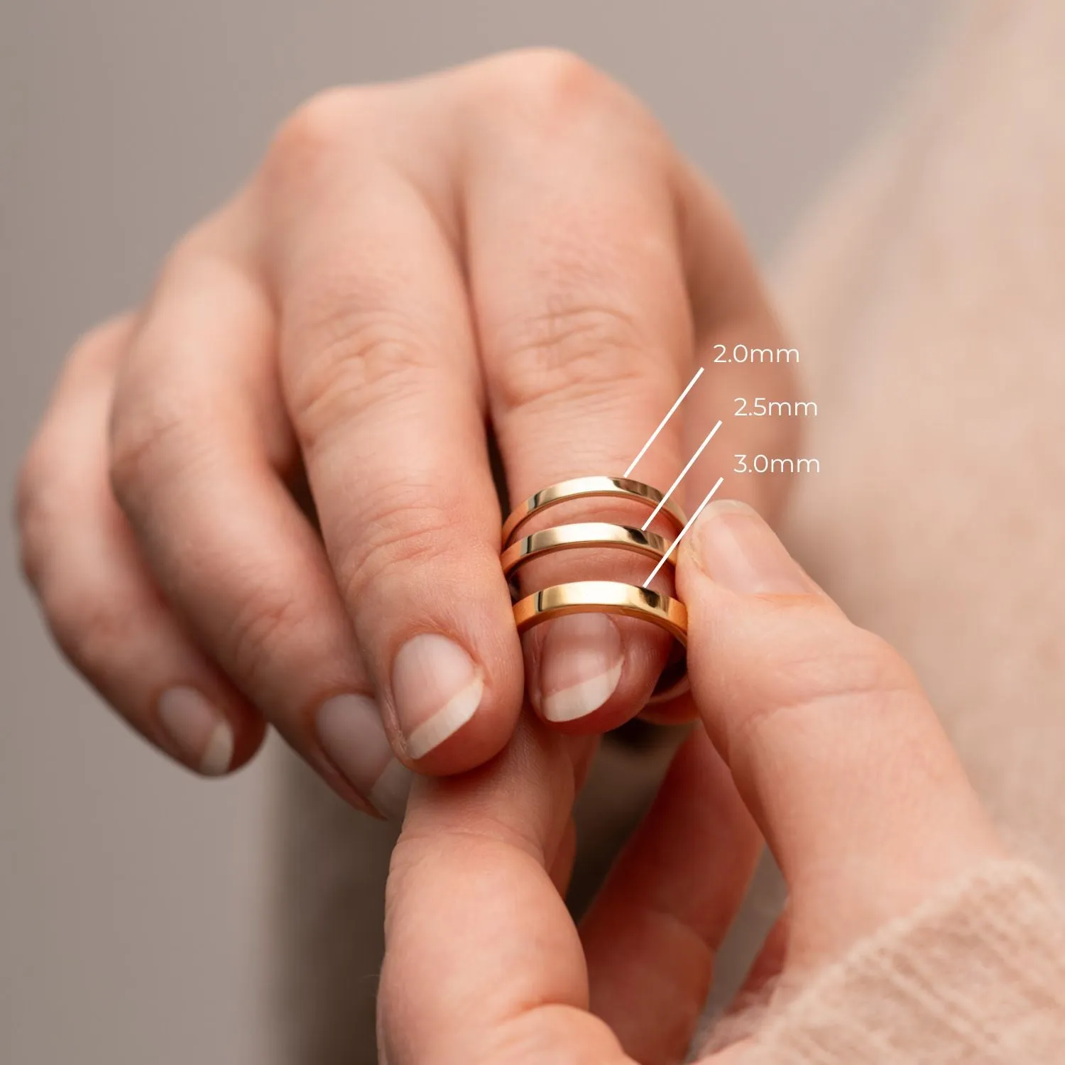 Flat Court | 2 - 8mm Plain Wedding Bands sold by Ethica Diamonds product image thumbnail 2
