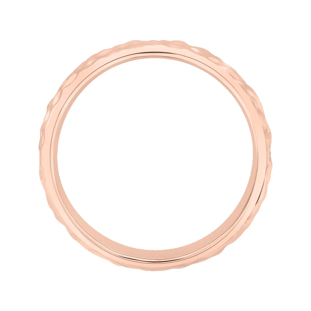 The Moon Ring | 7.0mm Wide Hammered Band sold by Ethica Diamonds product image thumbnail 3