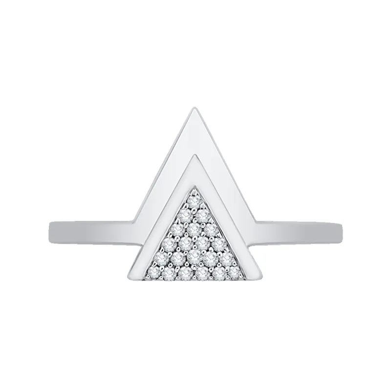 The Kairos Ring | Lab Diamond Triangle Arrow Statement sold by Ethica Diamonds