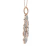 The Kaia Necklace | Lab Diamond Floral Medallion Charm sold by Ethica Diamonds