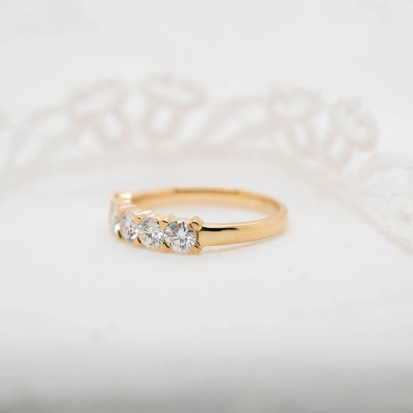 The Amabel Ring | Moissanite Classic Five Stone sold by Ethica Diamonds product image thumbnail 2