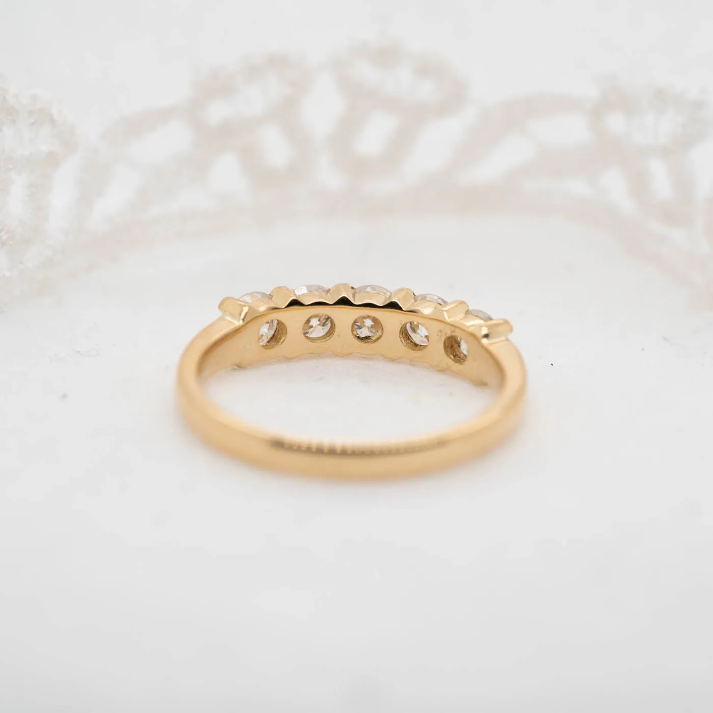 The Amabel Ring | Moissanite Classic Five Stone sold by Ethica Diamonds product image thumbnail 3