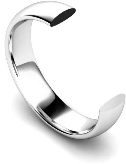 Wedding Band | 4.0mm Flat Edged Court 950 Platinum sold by Ethica Diamonds product image thumbnail 2