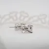 The Mei Earrings | Princess Lab Diamond Bezel Solitaire Studs sold by Ethica Diamonds