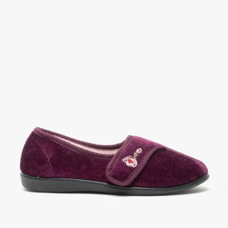 IDA Womens Full Slippers Heather sold by House of Slippers