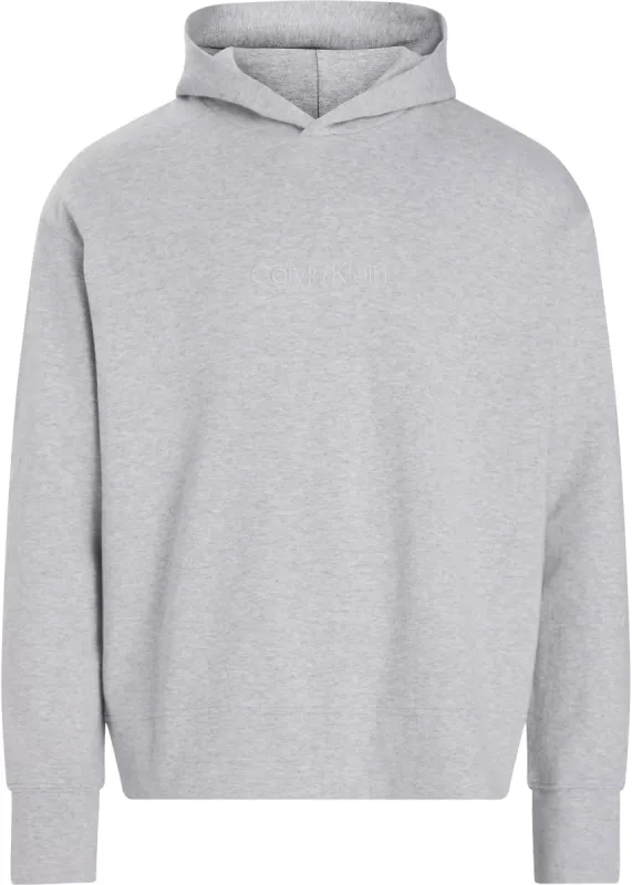 Calvin Klein ICON COTTON TERRY Mens Hoodie Grey made by Calvin Klein
