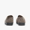 Zedzzz KEITH Mens Textured Knit Full Slippers Brown sold by House of Slippers