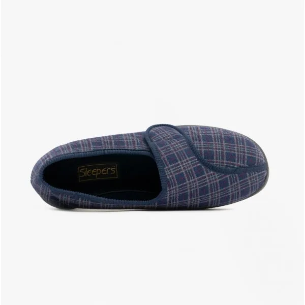Sleepers JULIAN II Mens Full Slippers Navy sold by House of Slippers product image thumbnail 4