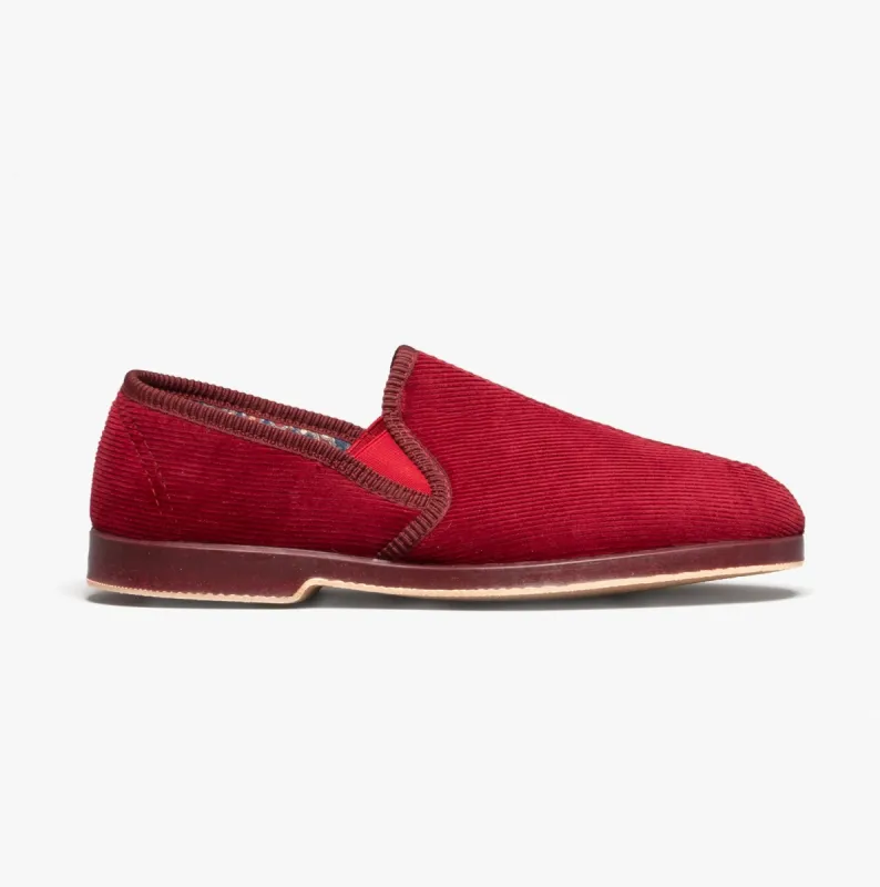 GBS EXETER Mens Slippers Wine sold by House of Slippers