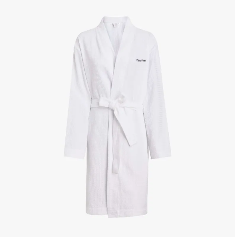 WAFFLE COTTON Womens Bathrobes White sold by House of Slippers