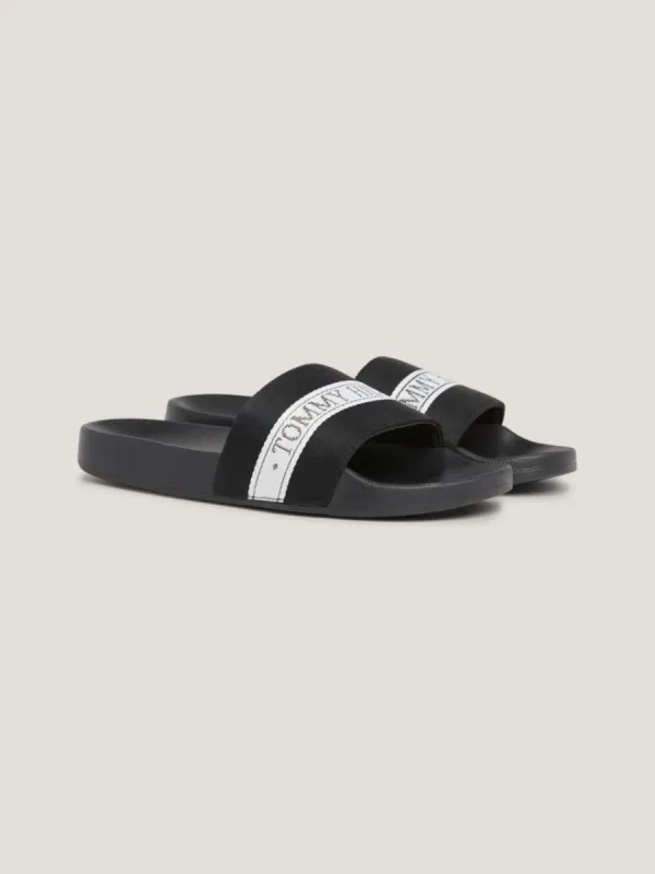 POOL Womens Sliders Black made by Tommy Hilfiger
