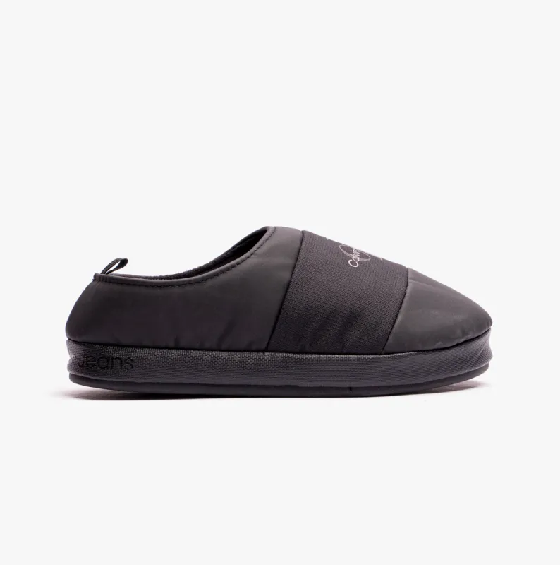 HOME MONO Mens Slipper Black sold by House of Slippers
