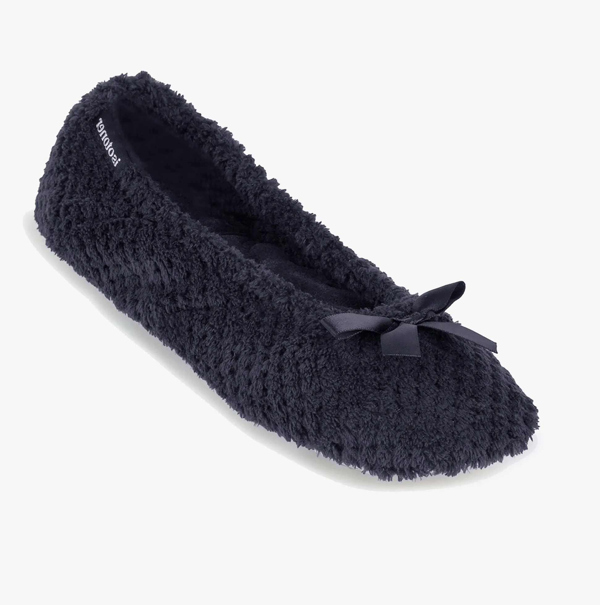Totes Isotoner POPCORN BALLET Womens Ballerina Slippers Black sold by House of Slippers product image thumbnail 2