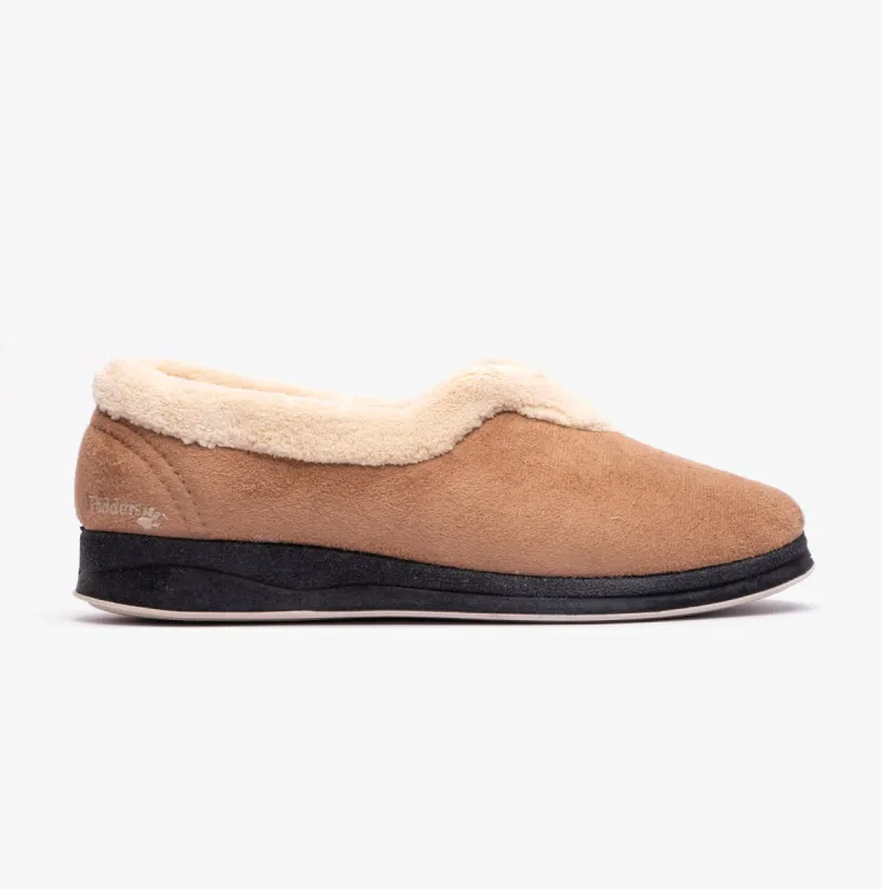 Padders CARMEN Womens (2E Fit) Full Slippers Camel sold by House of Slippers