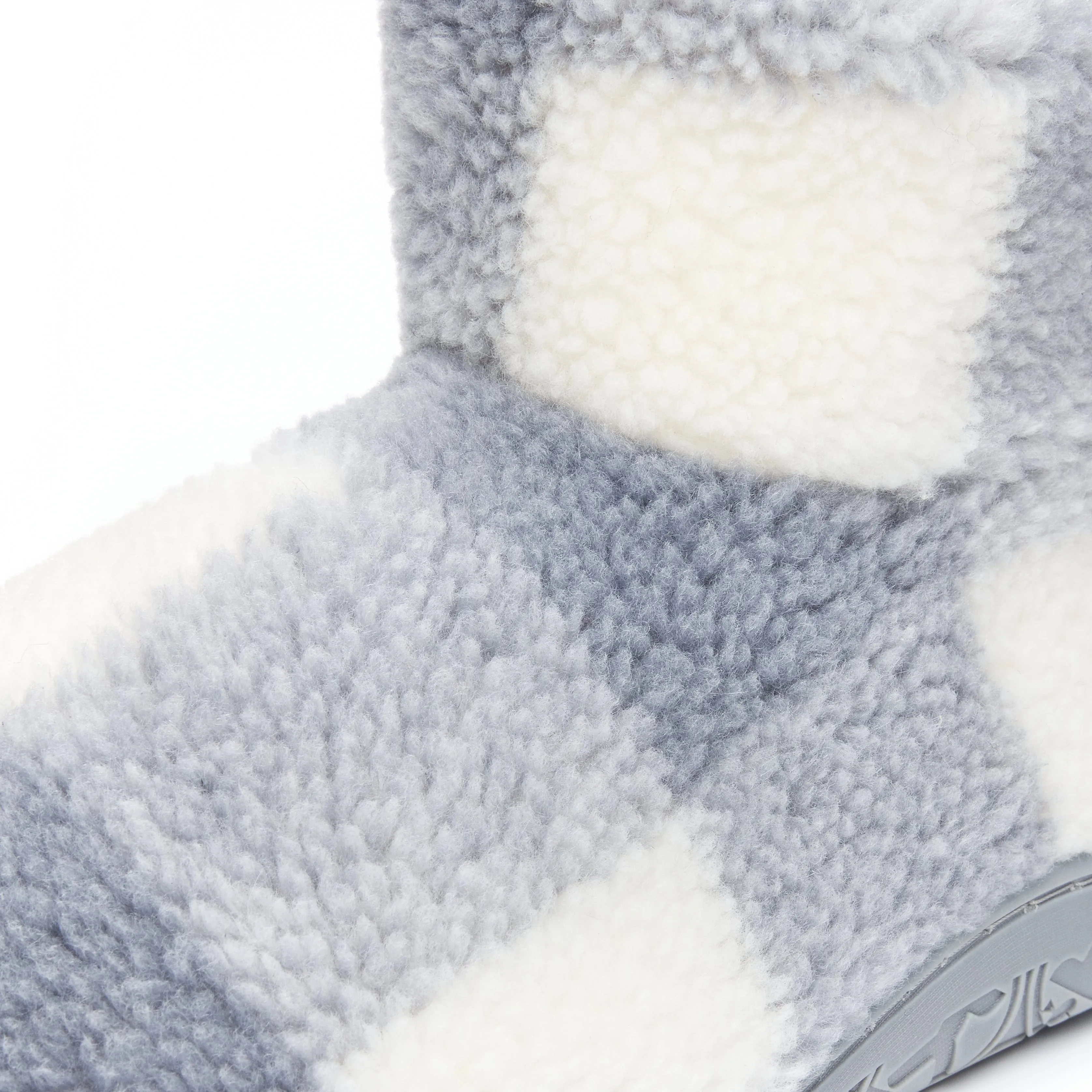Bedroom Athletics CELESTE Womens Slipper Boots Grey Check sold by House of Slippers product image thumbnail 5