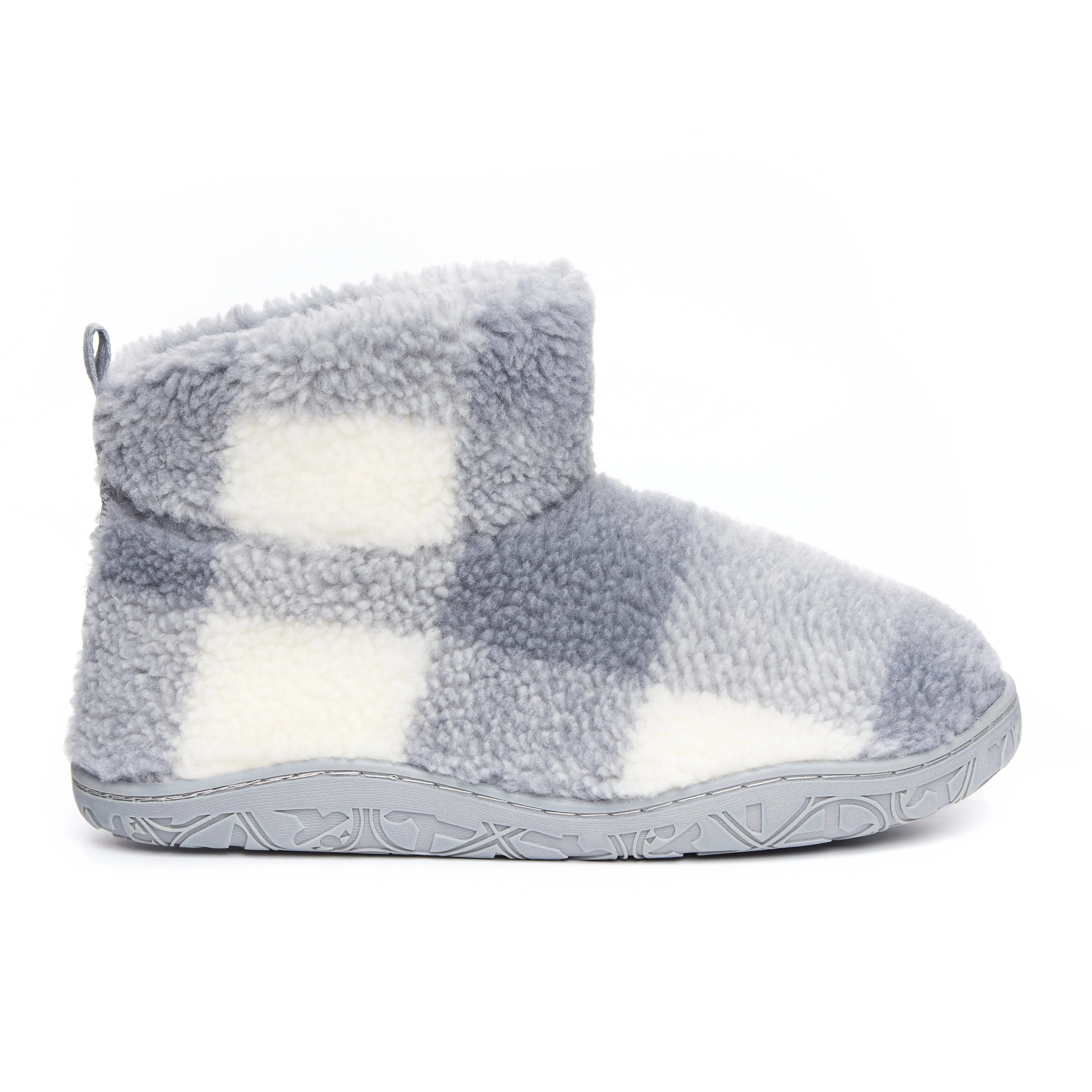Bedroom Athletics CELESTE Womens Slipper Boots Grey Check sold by House of Slippers product image thumbnail 3