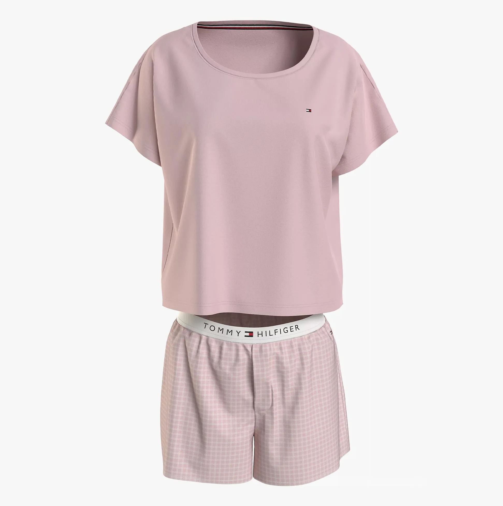 Tommy Hilfiger JERSEY PJ SET Womens Multicoloured sold by House of Slippers