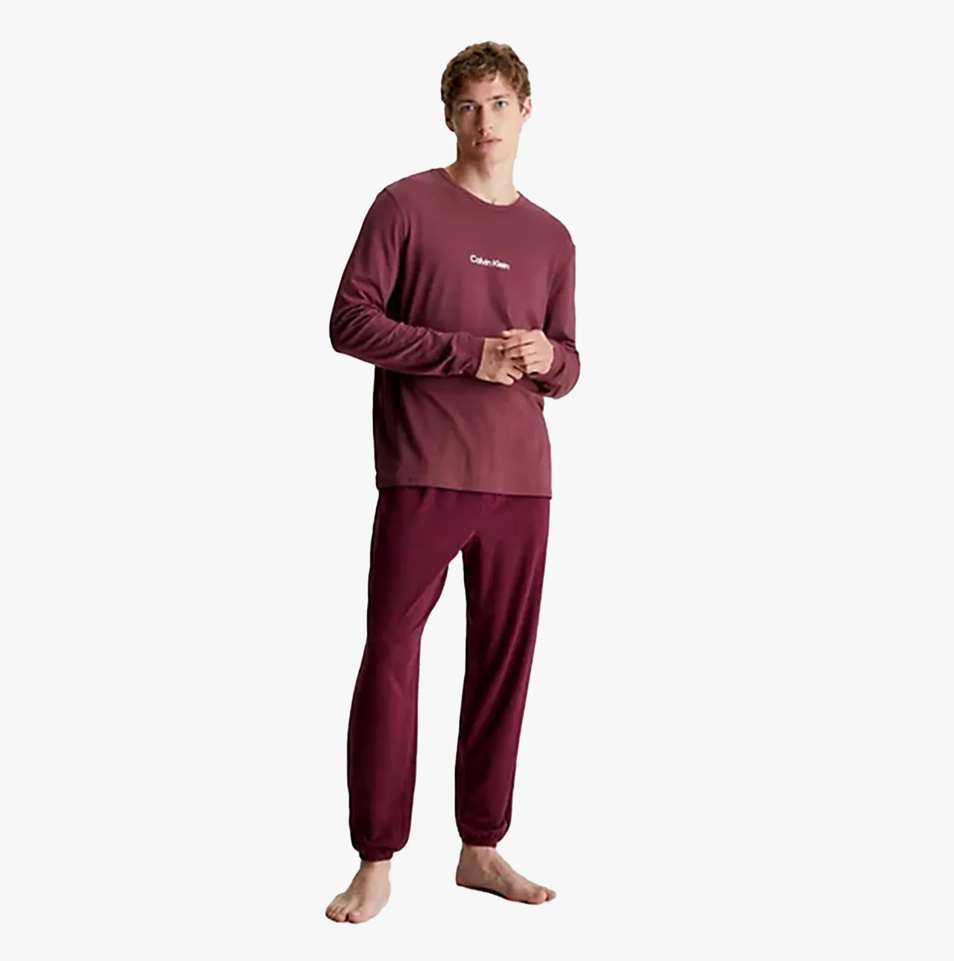 Mens Top & Joggers Set Burgundy sold by House of Slippers