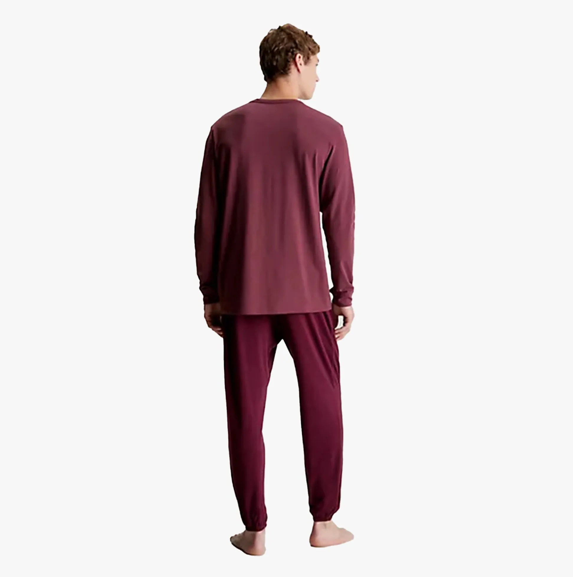 Mens Top & Joggers Set Burgundy sold by House of Slippers product image thumbnail 2