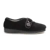 Padders CAMILLA Womens (EE Fit) Touch Fasten Slippers Black sold by House of Slippers