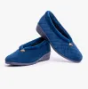 Lotus EADIE Womens Slippers Navy sold by House of Slippers
