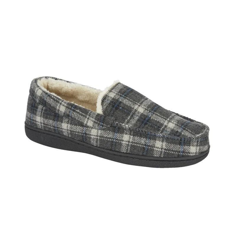 Jo & Joe ELSWICK Mens Slippers Grey sold by House of Slippers