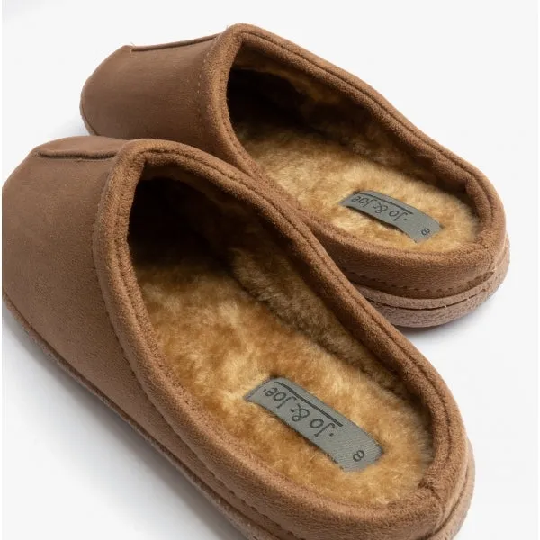 Jo & Joe CLIFF Mens Mule Slippers Cognac sold by House of Slippers product image thumbnail 5