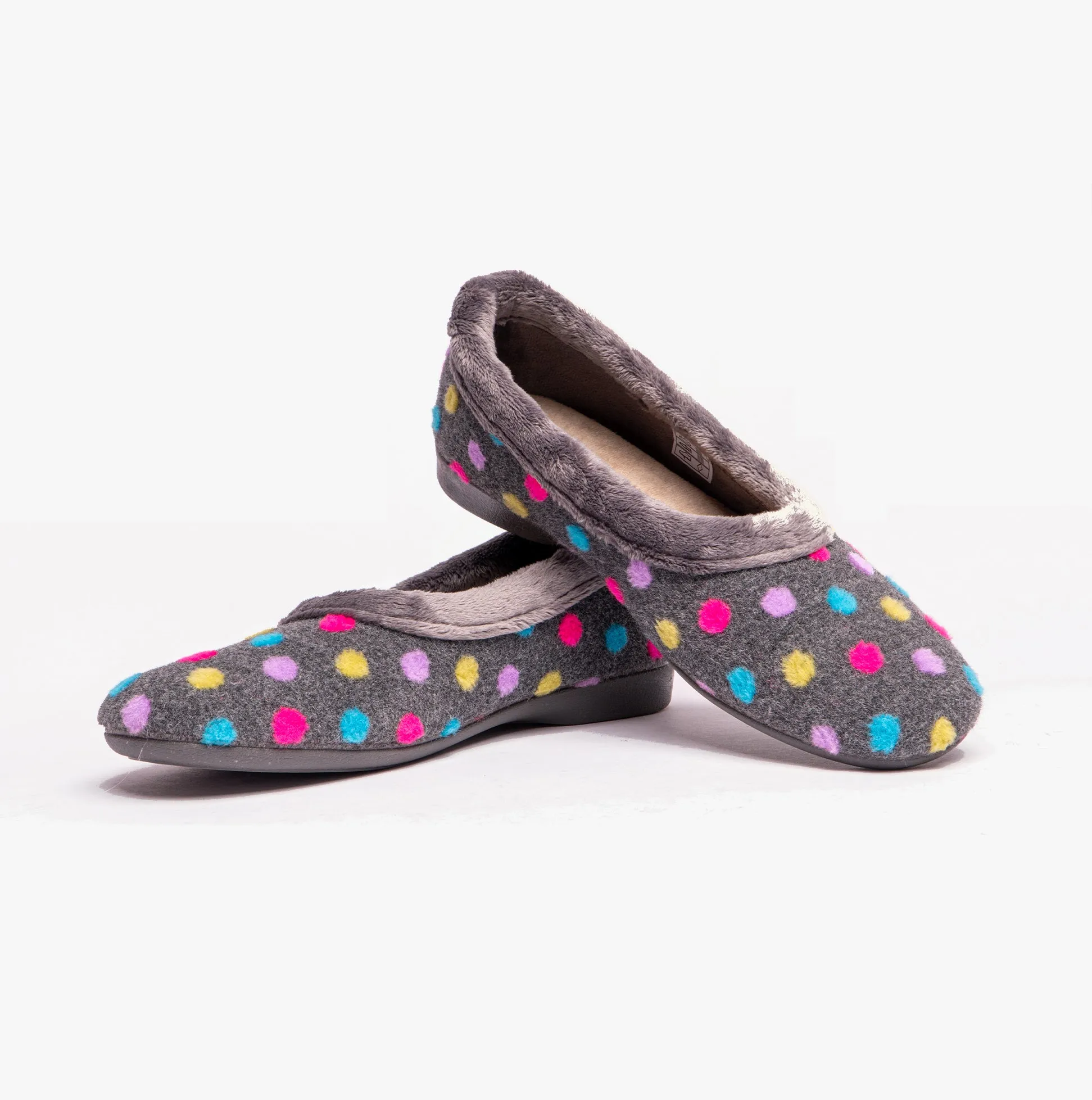 Lotus GERI Womens Slippers Grey sold by House of Slippers product image thumbnail 4