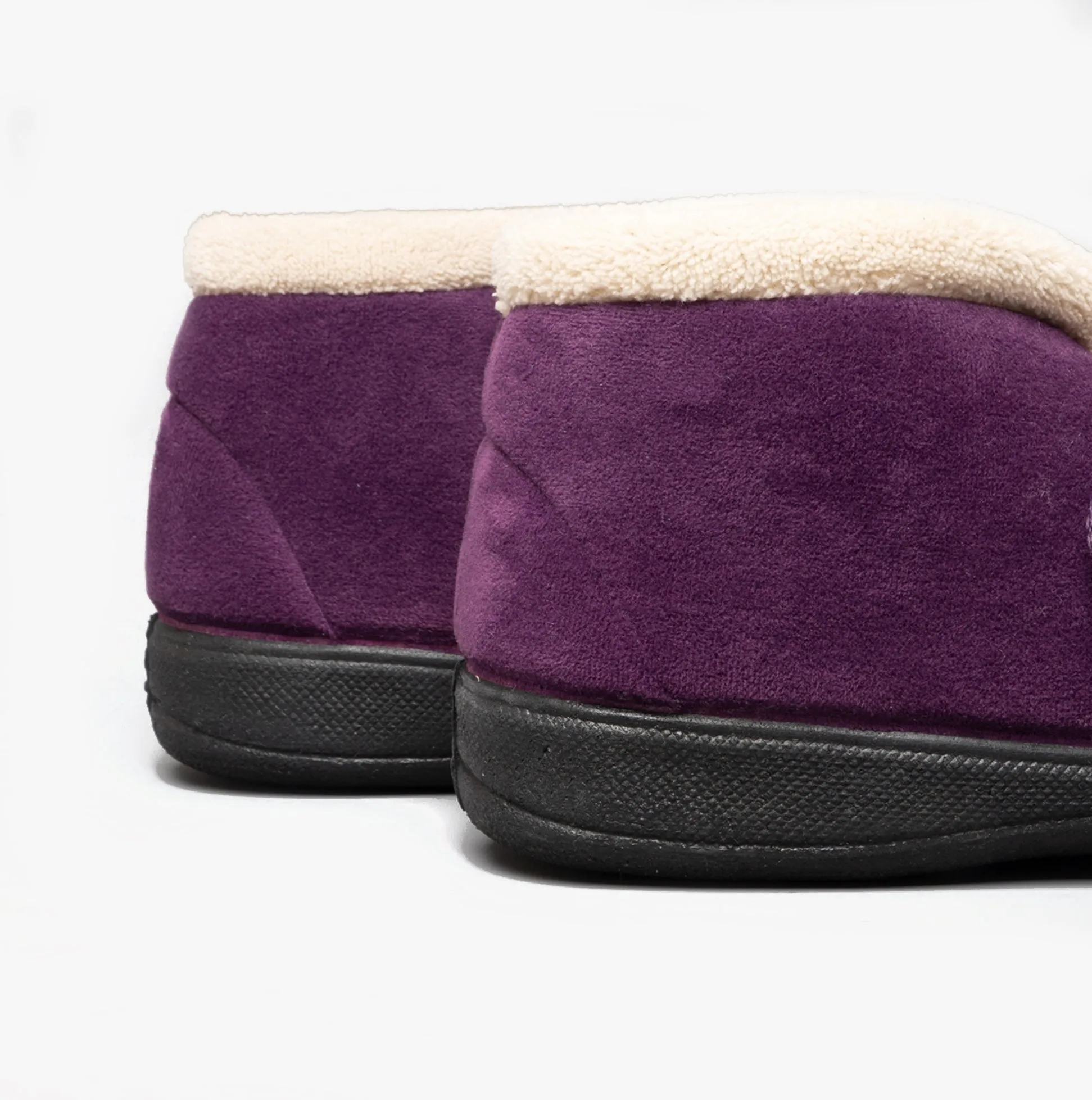 Fleet & Foster LEVITT Womens Boot Slippers Plum sold by House of Slippers product image thumbnail 2