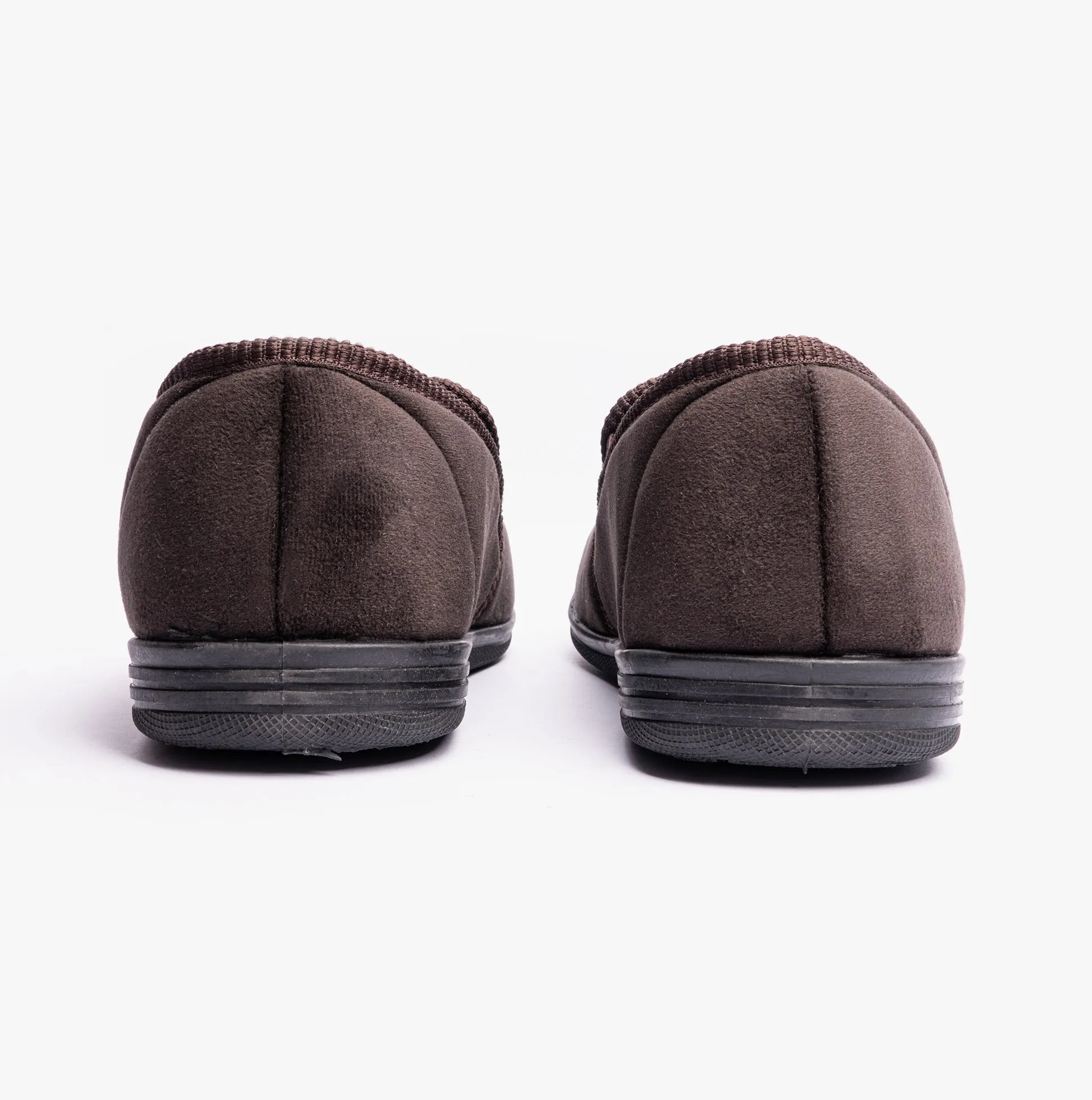 Sleepers WILSON Brown Mens Plush Velour Twin Gusset Slipper sold by House of Slippers product image thumbnail 5