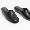 FLORENCE Ladies Mule Slippers Black sold by House of Slippers