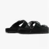 Barbour EDDIE Mens Suede Mule Slippers Black sold by House of Slippers