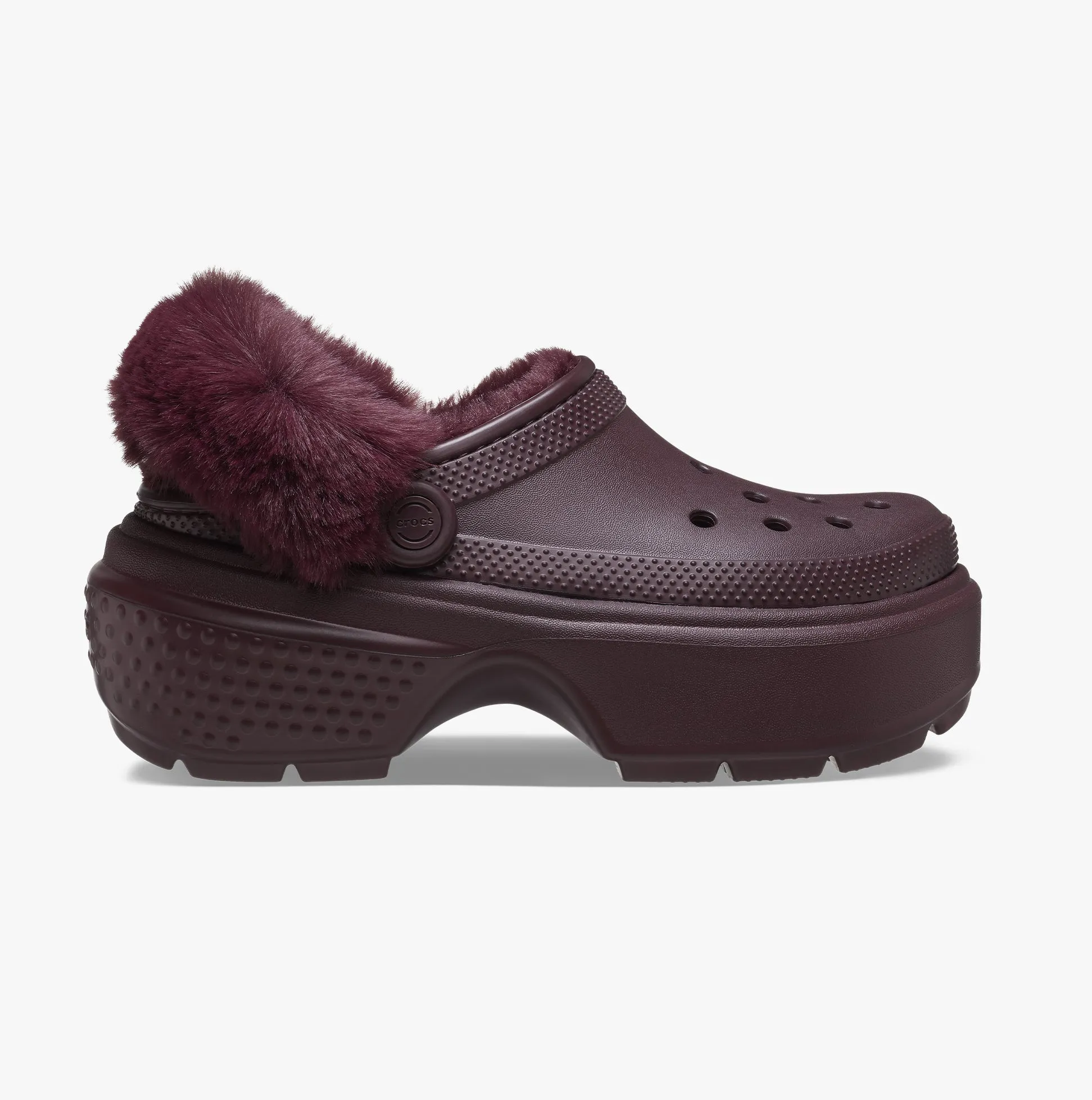 STOMP LINED Unisex Adults Clogs Dark Cherry sold by House of Slippers