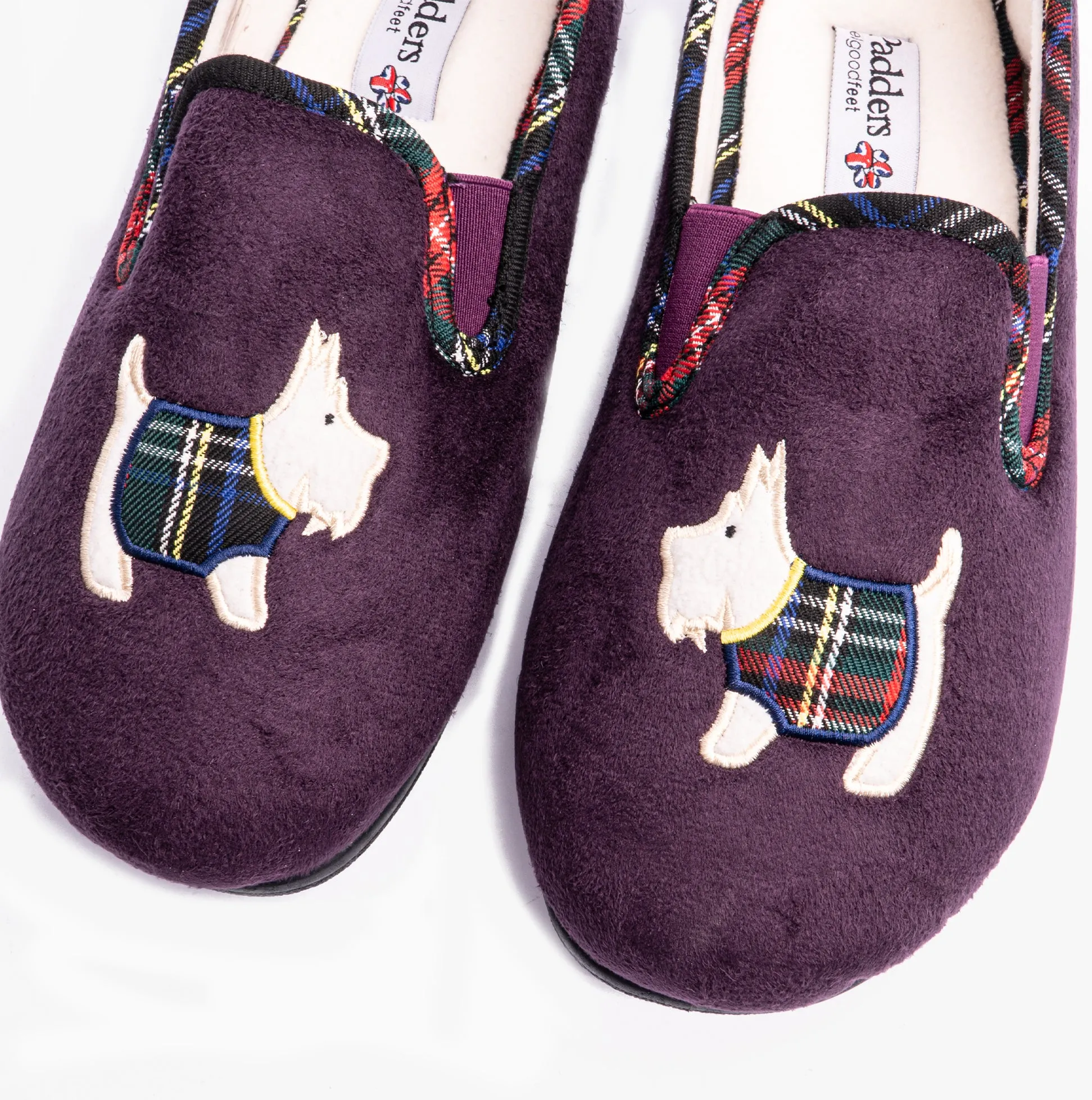Padders DANDIE Womens (2E/3E Fit) Full Slippers Purple sold by House of Slippers product image thumbnail 4