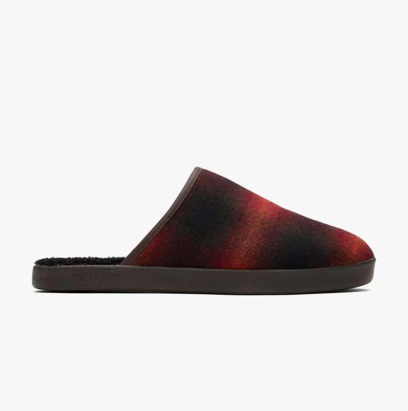 TOMS HARBOR Mens Slippers Red sold by House of Slippers