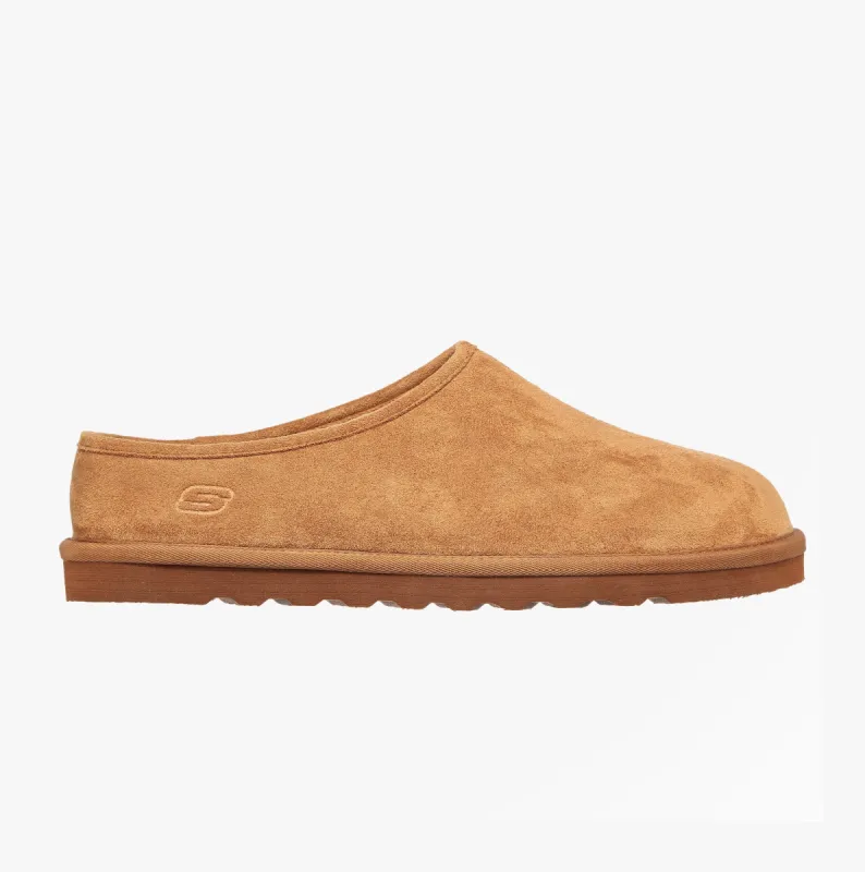 RENTEN LEMATO Mens Mule Slippers Tan sold by House of Slippers