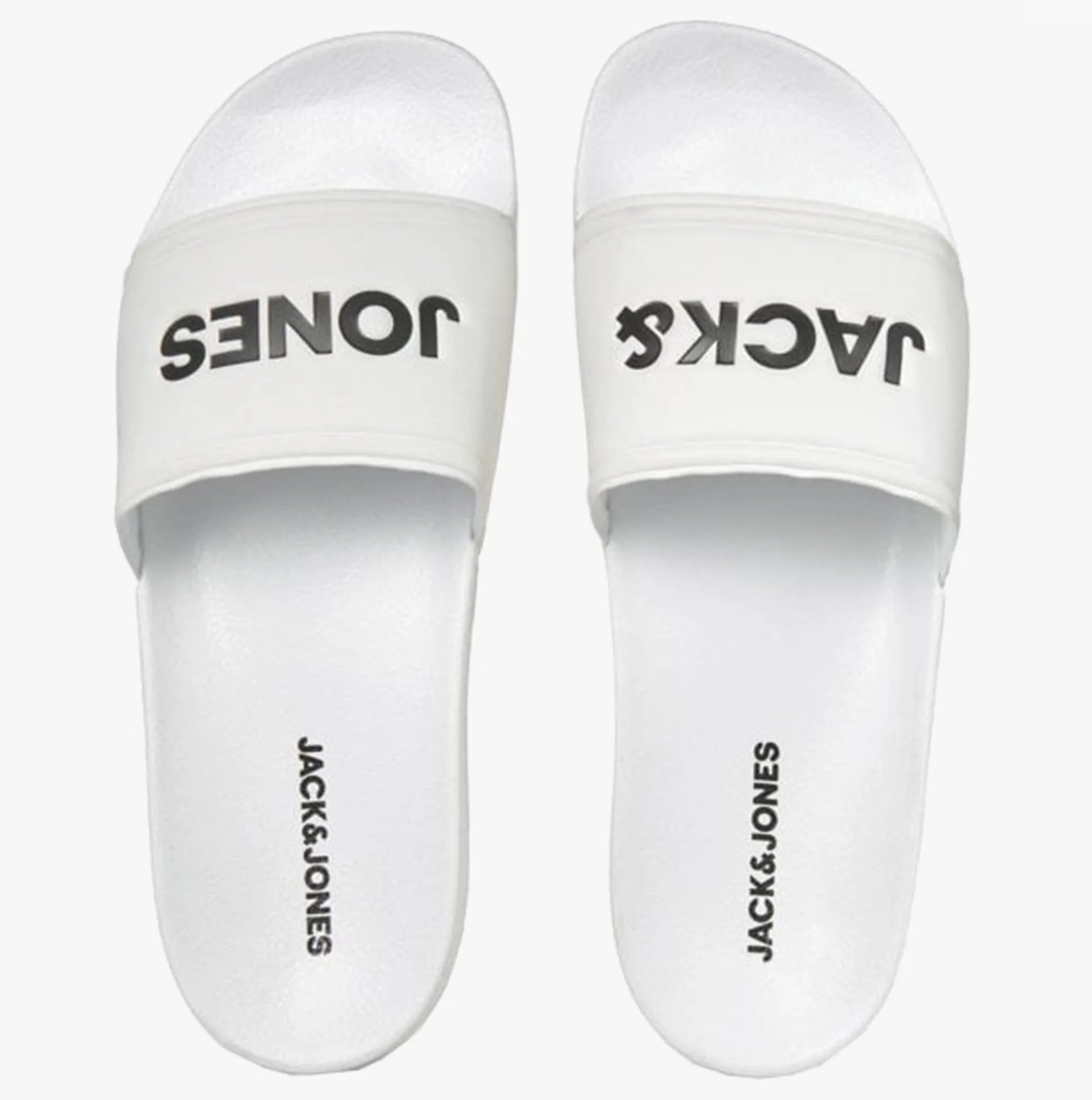 LARRY Mens Sliders Bright White sold by House of Slippers product image thumbnail 3