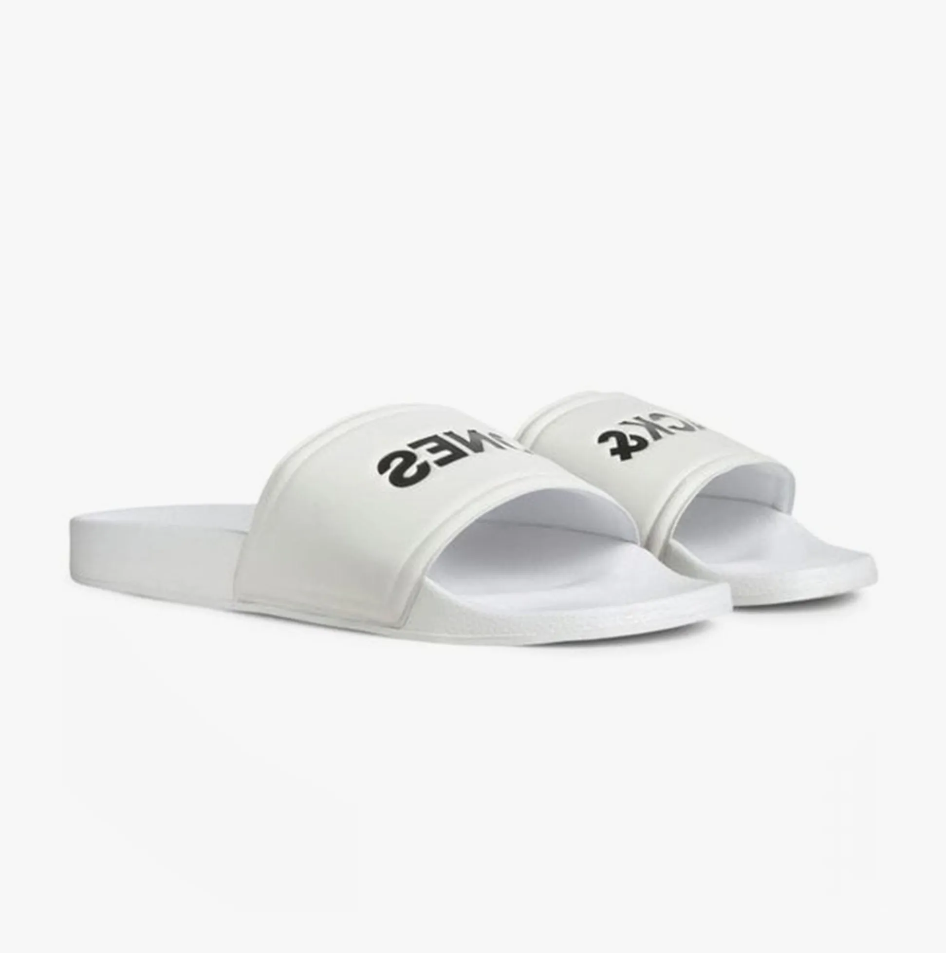 LARRY Mens Sliders Bright White sold by House of Slippers product image thumbnail 2