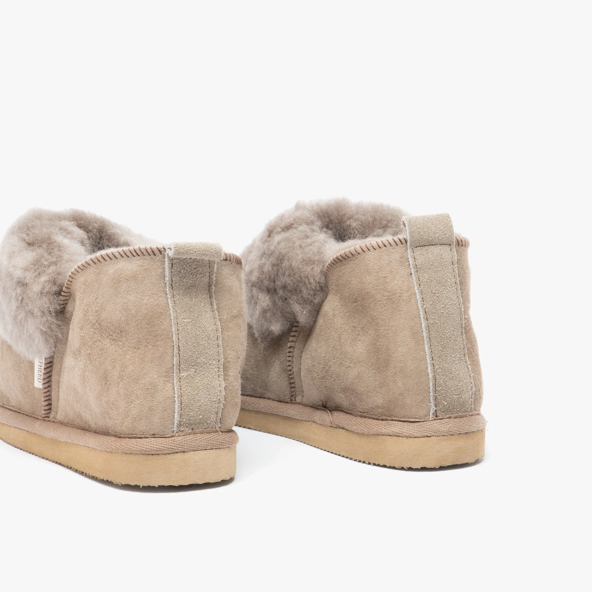 ALBINA Womens Sheepskin Slipper Boots Stone sold by House of Slippers product image thumbnail 5