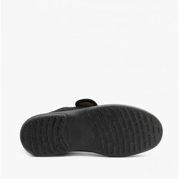 Sleepers ARTHUR Mens Super Wide Full Slippers Black sold by House of Slippers product image thumbnail 2