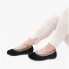 JULIA Ladies Ballerina Slippers Black sold by House of Slippers