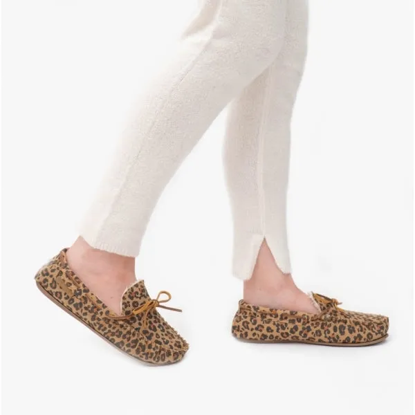 Hush Puppies ALLIE Womens Suede Moccasin Slippers Leopard sold by House of Slippers product image thumbnail 2