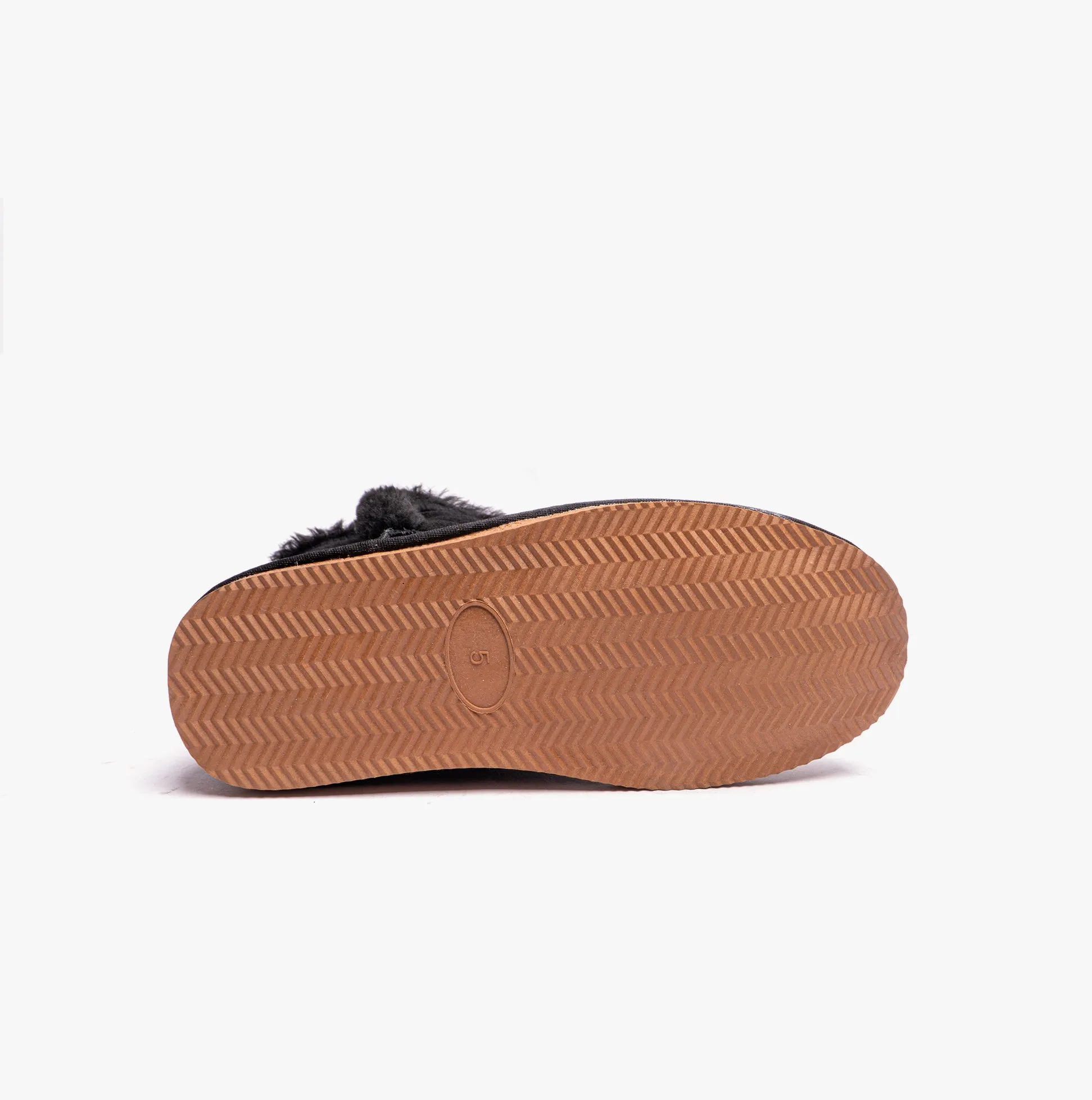 Hush Puppies ASHLEIGH Womens Suede Boot Slippers Black sold by House of Slippers product image thumbnail 5