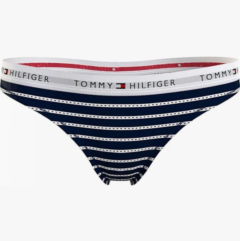 Tommy Hilfiger BIKINI PRINT Womens Underwear Argyle Stripe Desert Sky sold by House of Slippers
