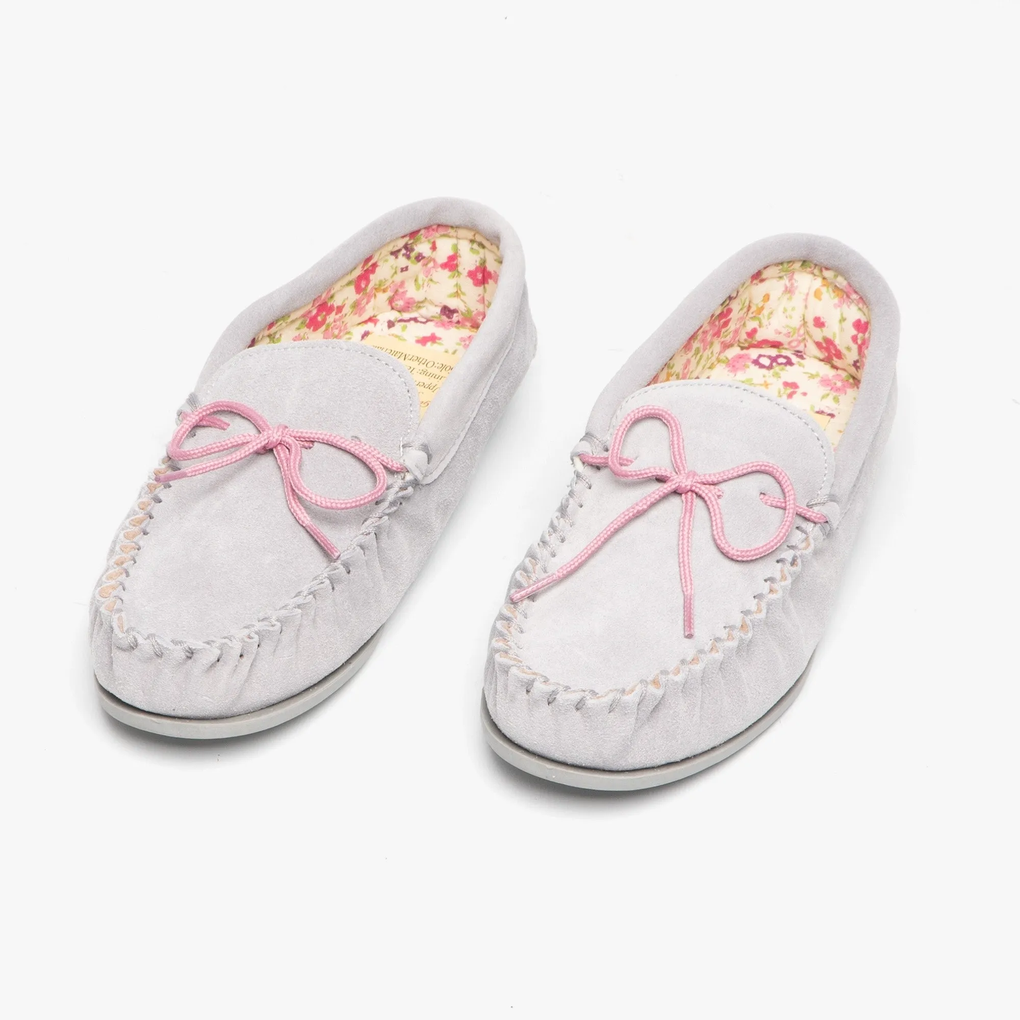 Mokkers LILY Womens Moccasin Slippers Grey sold by House of Slippers product image thumbnail 2