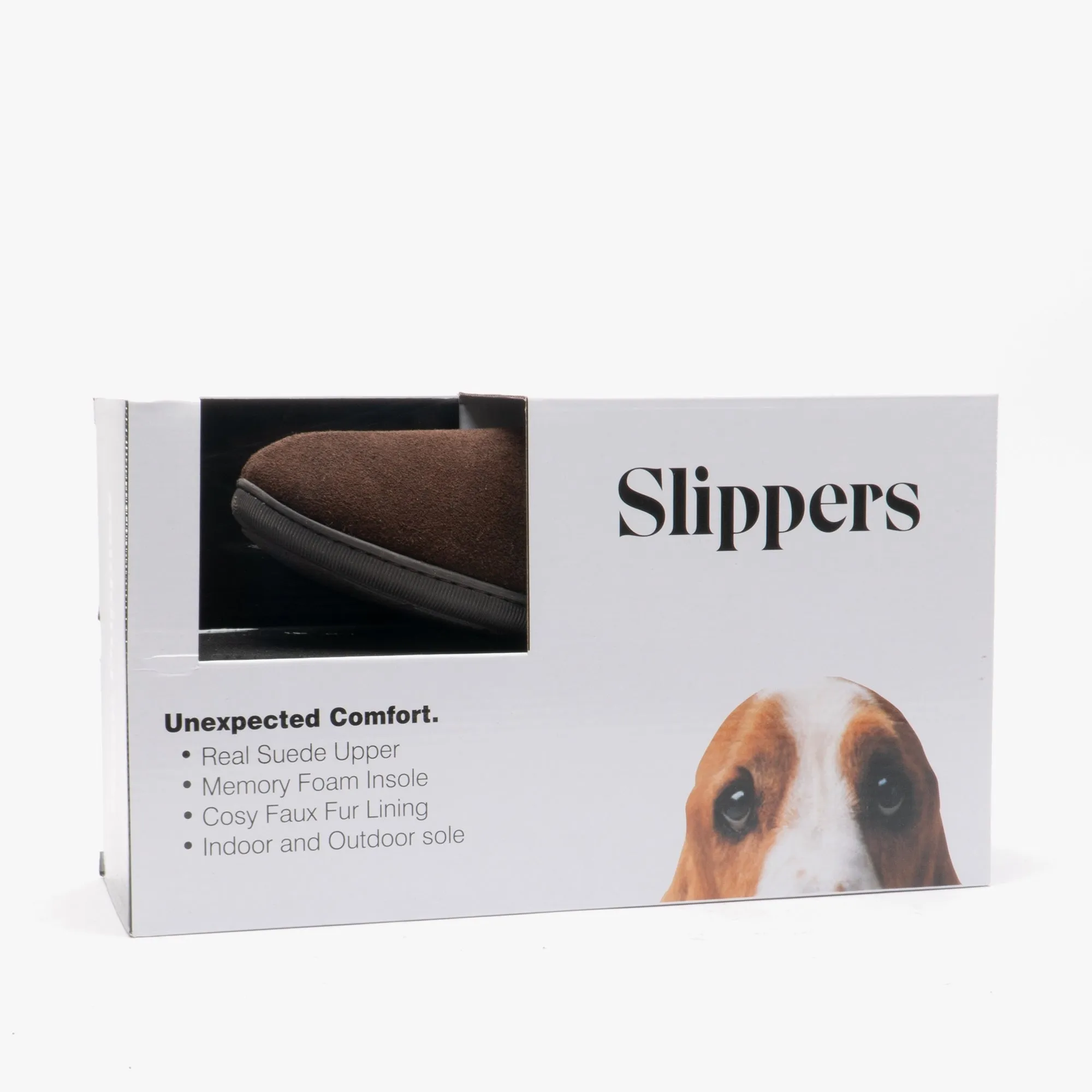 Hush Puppies ARNOLD Mens Suede Full Slippers Brown sold by House of Slippers product image thumbnail 5