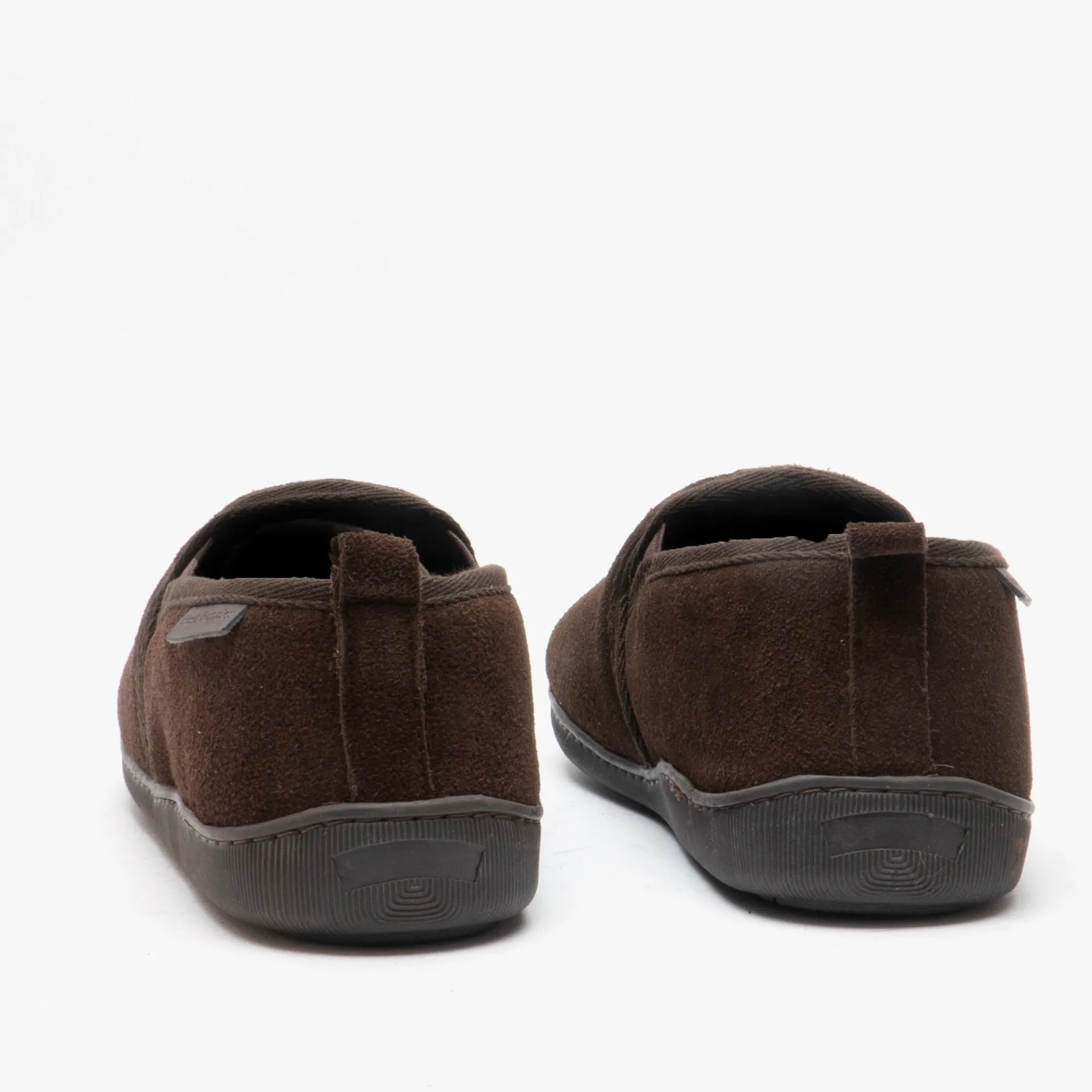 Hush Puppies ARNOLD Mens Suede Full Slippers Brown sold by House of Slippers product image thumbnail 4