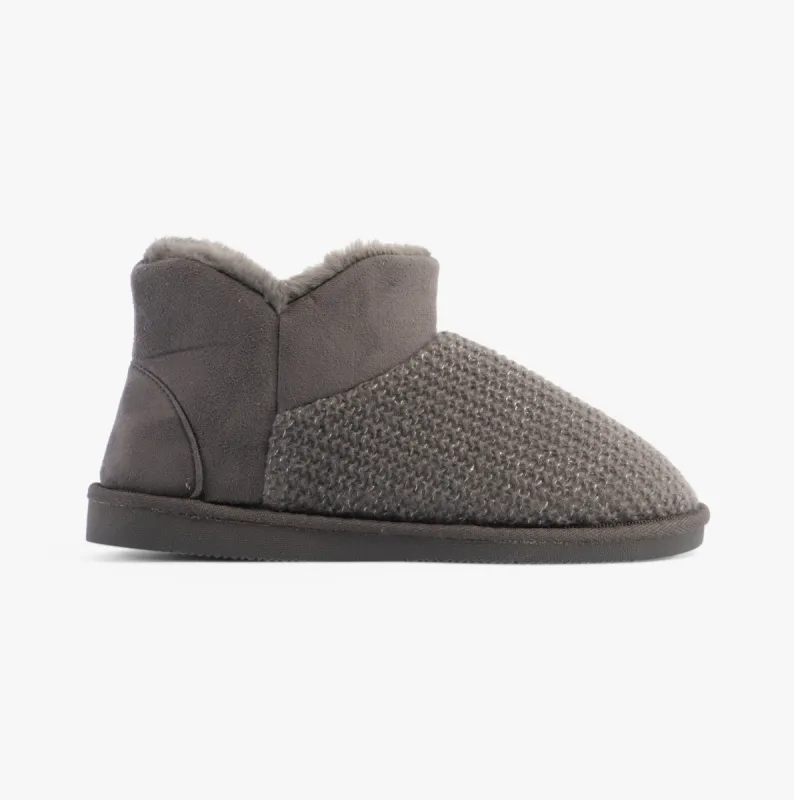 Jo & Joe ROSANNA Womens Slippers Charcoal sold by House of Slippers